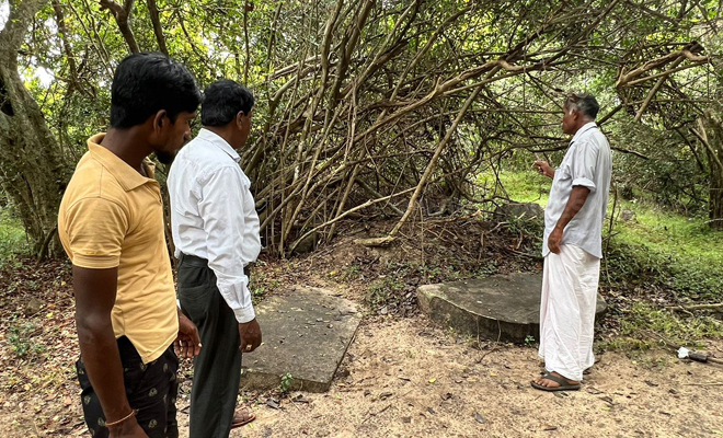 தமிழர்களின் எல்லைக் கிராமங்களில் சத்தமில்லாமல் பௌத்தமயமாக்கல் முயற்சி ; நிலைமைகளைப் பார்வையிட்டார் ரவிகரன்