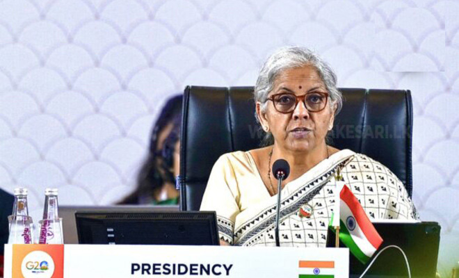 இலங்கைக்கான கடன் நிவாரண நடவடிக்கைகளில் சீனாவும் தன்னை இணைந்துக்கொள்ள வேண்டும்! இந்திய நிதி அமைச்சர் கோரிக்கை