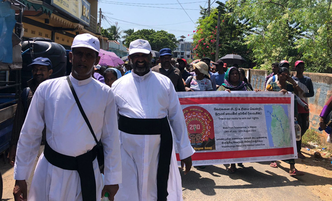 மலையக எழுச்சிப் பயணத்தின் இரண்டாம் நாள் நடைபயணம்! பேசாலையில் நிறைவு