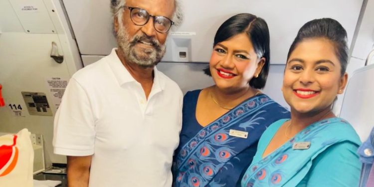 மீண்டும் இலங்கை வந்துள்ளார் ரஜனி!