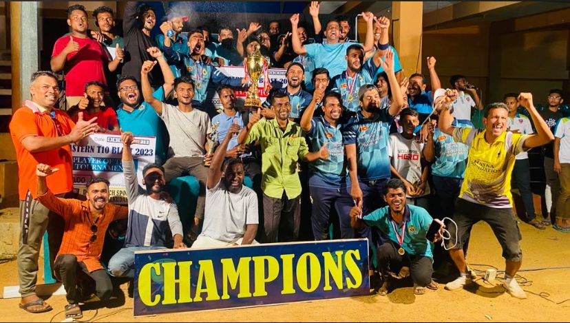 ஈஸ்டன் ரி-10 பிளாஸ்ட் கடின பந்து கிரிக்கெட் சமர் சாய்ந்தமருது பிளைங் ஹோர்ஸ் வி.கழகம் சம்பியன்!