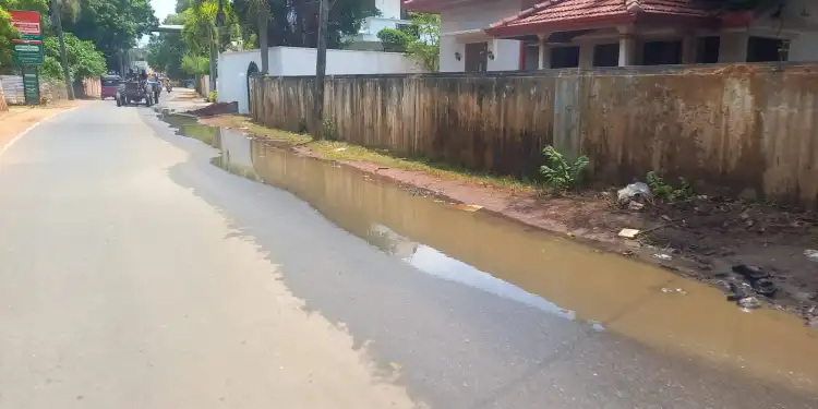 யாழ்ப்பாணத்தில் வீட்டொன்றில் இருந்து தினமும்   வீதிக்கு வெளியேற்றப்படும் நீரால் மக்கள் பாதிப்பு