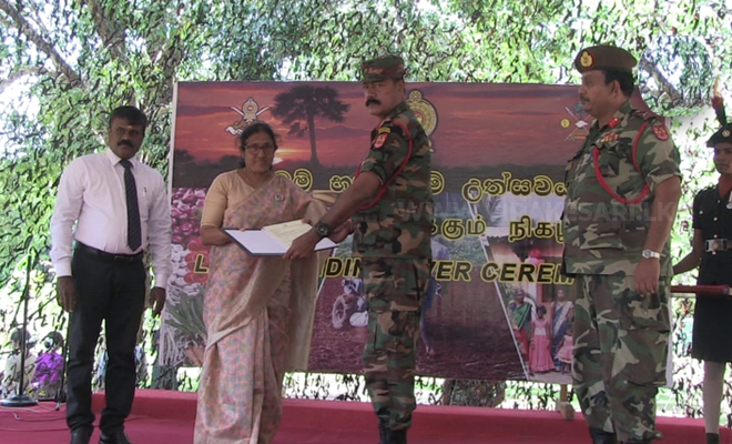 கிளிநொச்சி மத்திய கல்லூரிக்குச் சொந்தமான ஒரு ஏக்கர் காணி இராணுவத்தினரால் விடுவிப்பு