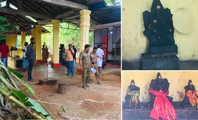வவுனியா செட்டிகுளம் பகுதியில் ஆலயத்தில் சிலைகள் விசமிகளால் இருப்பிடங்களில் இருந்து பெயர்த்தெடுப்பு