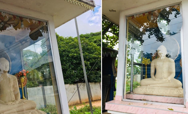 புத்தர்சிலை வைக்கப்பட்ட பெட்டியை சேதப்படுத்தியவர் கந்தளாயில் கைது!