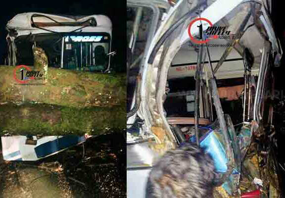 கொஸ்கமவில் பஸ் ஒன்றின் மீது மரம் முறிந்து வீழ்ந்ததில் மூவர் காயம் !