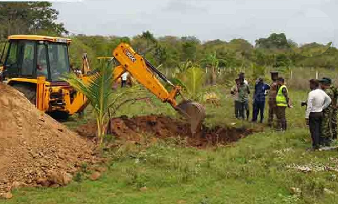 புலிகளின் தங்கம் இருப்பதாகத் தெரிவித்து வவுனியாவில் பல இடங்களில் அகழ்வு