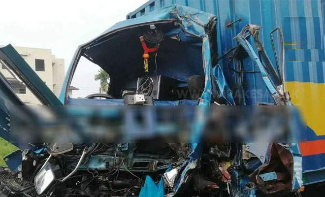 கொட்டாவையில் இடம்பெற்ற விபத்தில் பெண் பலி !