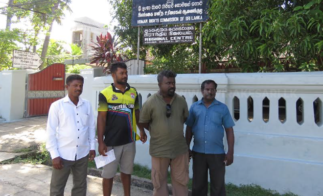 பொலிசாருக்கு எதிராக தமிழ் தேசிய மக்கள் முன்னணியின் தேசிய அமைப்பாளர் உள்ளிட்ட இருவர் மனித உரிமை ஆணைக்குழுவில் முறைப்பாடு