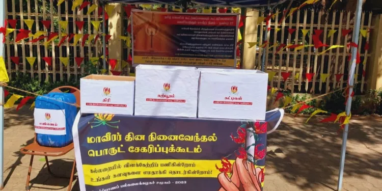 யாழில் மாவீரர் நினைவேந்தலுக்குத் தேவையான பொருட்கள் சேகரிப்பு!