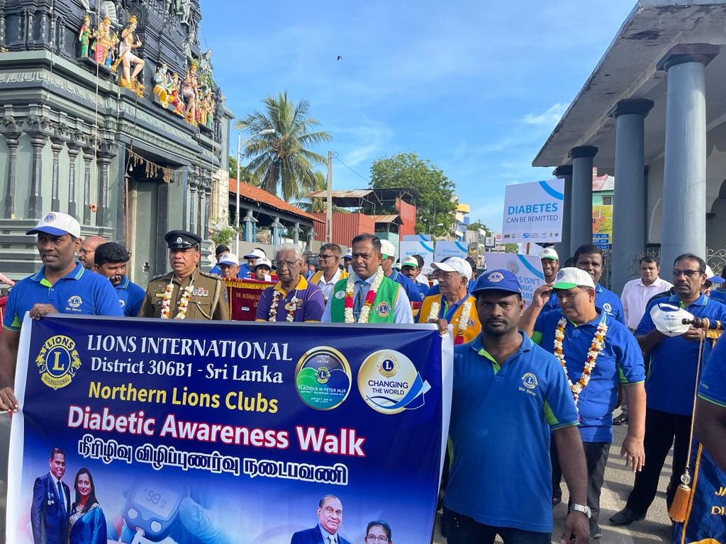 லயன்ஸ் கழகங்களால் நீரிழிவு நடை பவனி!