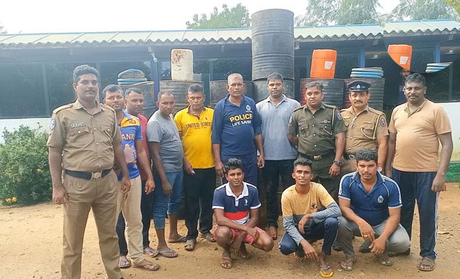 கசிப்பு உற்பத்தி நிலையம் முற்றுகை ஒருவர் கைது! முல்லைத்தீவு – புதுக்குடியிருப்பில் சம்பவம்