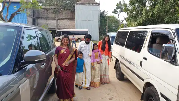 நடிகை ரம்பா யாழ். விஜயம்!