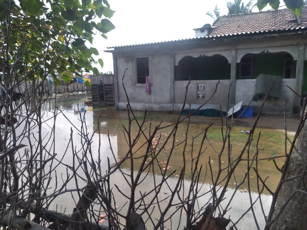 மாந்தை மேற்கில் வெள்ளம் 72 குடும்பங்கள் இடம்பெயர்வு