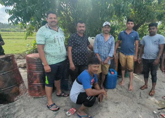 கசிப்பு உற்பத்தி நிலையம் முள்ளியவளையில் முற்றுகை