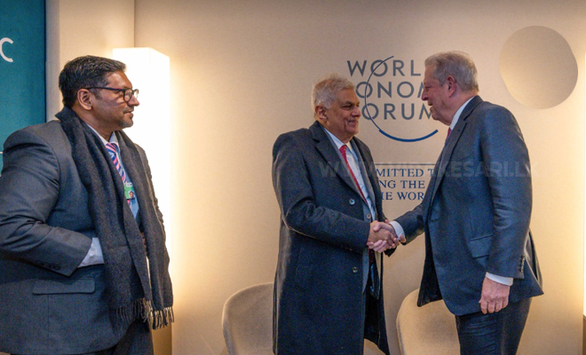 அமெரிக்காவின் முன்னாள் உப ஜனாதிபதி அல்கோரை சந்தித்தார் ஜனாதிபதி ரணில்