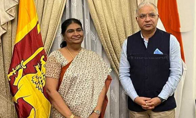 இலங்கைக்கான இந்திய உயர்ஸ்தானிகருக்கும் வடக்கு ஆளுநருக்கும் இடையே விசேட சந்திப்பு