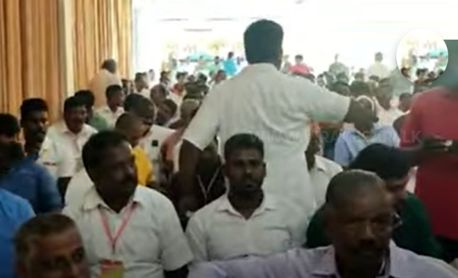 தமிழரசுக் கட்சியின் பொதுச்சபை கூட்டத்தின்போது கைகலப்பில் ஈடுபட்டோர்மீது ஒழுக்காற்று நடவடிக்கை புதிய தலைவர் சிறிதரன் அதிரடி