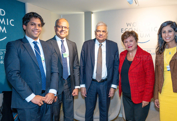 நாணய நிதியத்தின் முகாமைத்துவப் பணிப்பாளர் ஜோர்ஜியாவாவை சந்தித்தார் ஜனாதிபதி ரணில்!