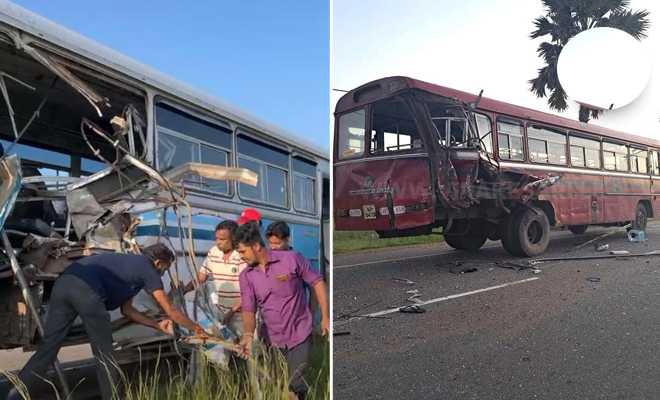 யாழில் இரு பஸ்கள் மோதி விபத்து; 8 பேர் வைத்தியசாலையில் அனுமதி