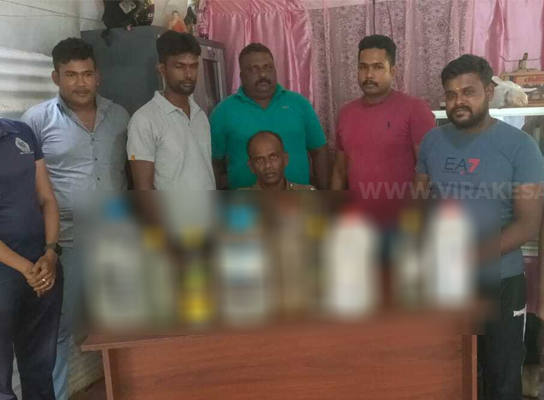 யாழ்ப்பாணம் கோப்பாயில் கசிப்புடன் நால்வர் கைது!