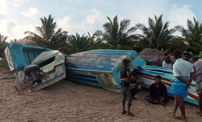 வாகரையில் மினி சூறாவளி : 6 மீன்பிடி படகுகள், 3 படகு இயந்திரங்கள் சேதம்