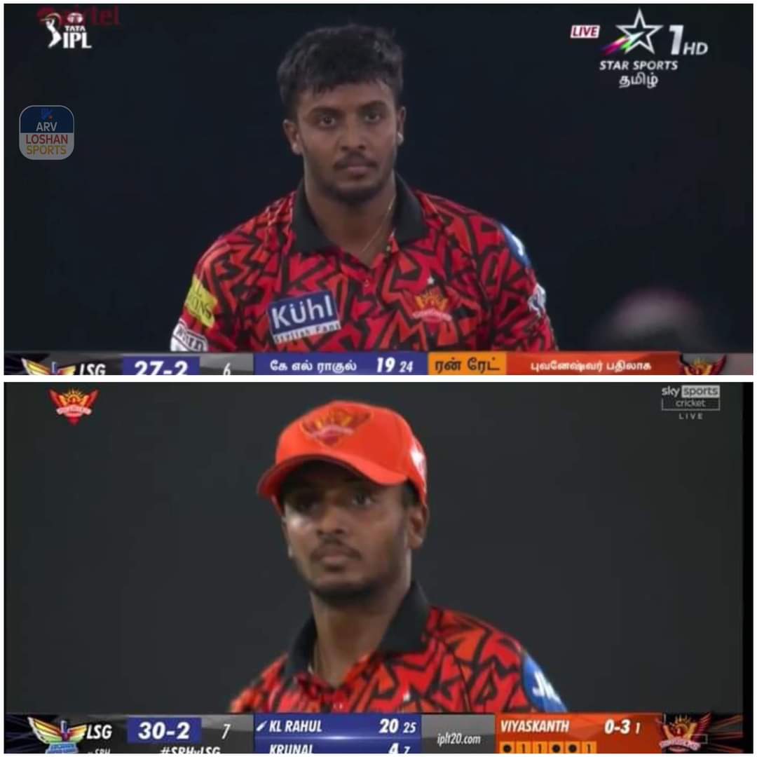 ஐ.பி.எல் போட்டியில் யாழ்ப்பாண வீரர் வியாஸ்காந்த்