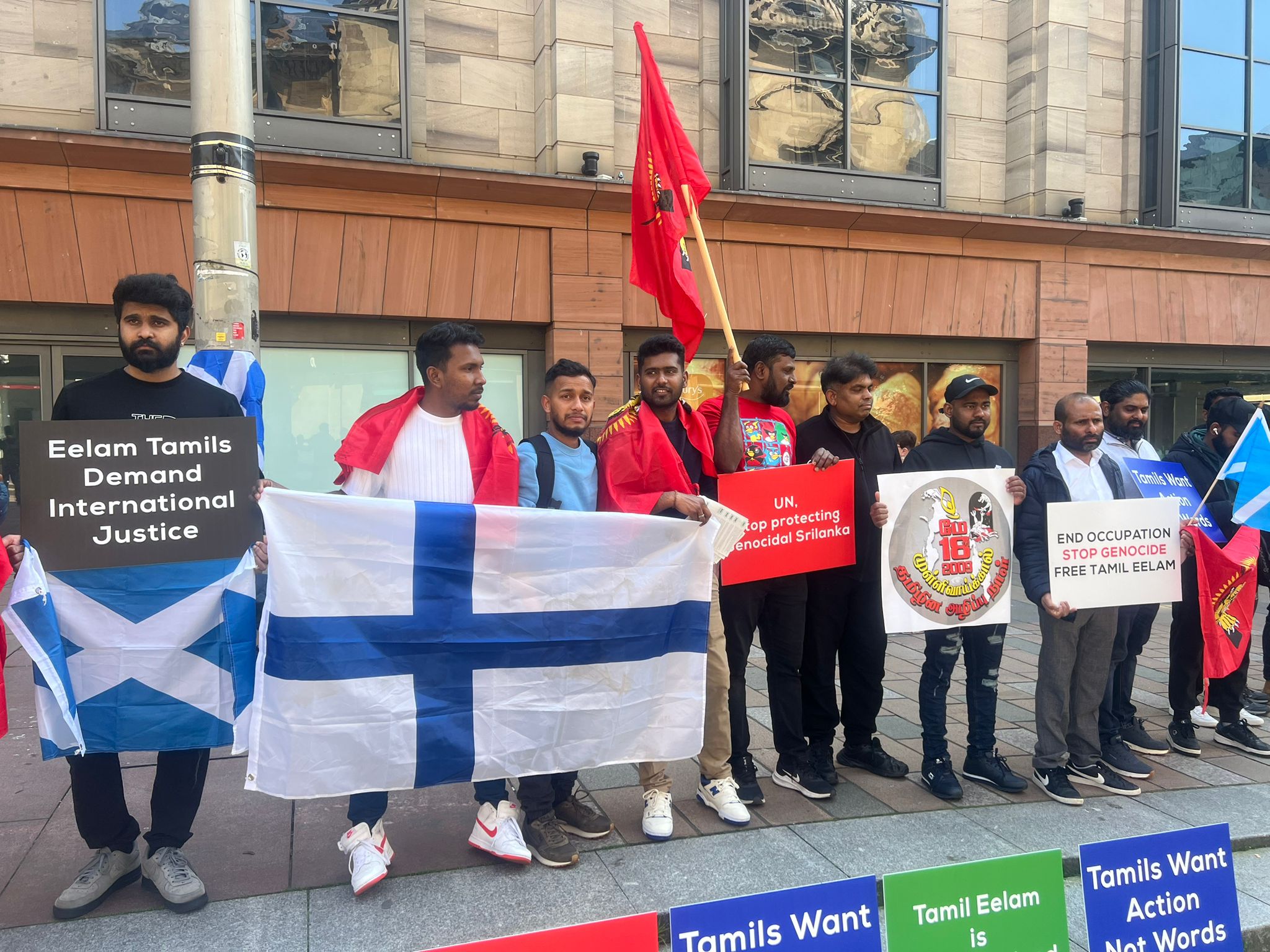 ஸ்கொட்லாந்தில் இனப்படுகொலைக்கு நீதி கோரிய போராட்டம்