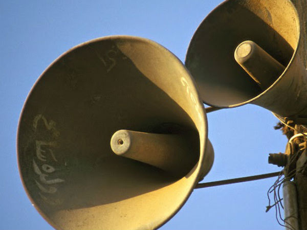 ஒலிபெருக்கிகள் சத்தத்தை கட்டுப்படுத்த நடவடிக்கை